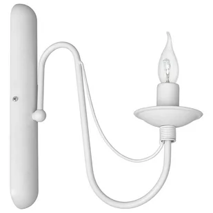 Biały kinkiet Róża lampa naścienna glamour nad lustro - Lampy ścienne - miniaturka - grafika 1