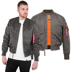 Kurtka Alpha Industries MA-1 VF 59 191118 04 - Szara - Odzież taktyczna i umundurowanie - miniaturka - grafika 1