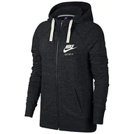 Bluzy damskie - Nike damska bluza sportowa Gym Vintage Hoodie Full-zip-883729 ciemnoszary X-L - miniaturka - grafika 1