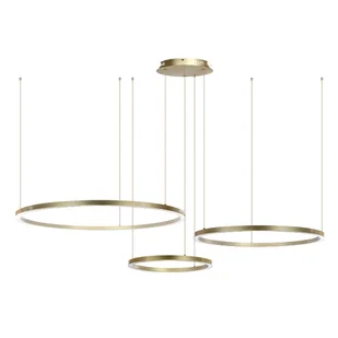 Pierścieniowa lampa wisząca Monza 1237 LED 116W 4000-6000K złoty - Lampy sufitowe - miniaturka - grafika 1