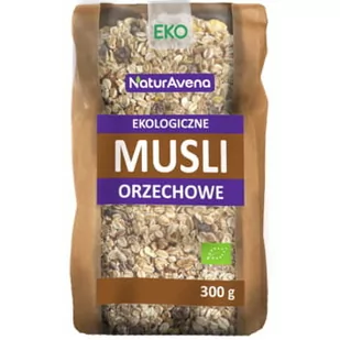 NATURAVENA NATURAVENA EKOLOGICZNE MUSLI ORZECHOWE 300G Zakupy dla domu i biura! 47524327 - Płatki śniadaniowe i musli - miniaturka - grafika 1