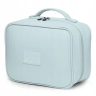 Kosmetyczki, organizery i kuferki - PUCCINI Kosmetyczka Damska Podróżna Rozkładana Haczyk Błękitna QML016-7B - miniaturka - grafika 1