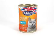 Mokra karma dla kotów - Butchers Natural&Healthy Cat z pstrągiem kawałki w galarecie 400 g - miniaturka - grafika 1