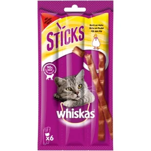 Whiskas Sticks 14 x 6 sztuk Kurczak - Przysmaki dla psów - miniaturka - grafika 1