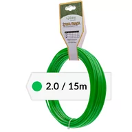 Akcesoria do kos i kosiarek - Żyłka tnąca 2.0/15m k kwadrat zielona PIN003 - OFICJALNY DYSTRYBUTOR - AUTORYZOWANY DEALER CEDRUS - miniaturka - grafika 1