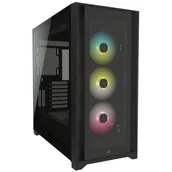 Obudowy komputerowe - Obudowa komputerowa Corsair iCUE 5000X RGB TG, Mid Tower, Black - miniaturka - grafika 1