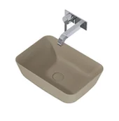 Umywalki - Elita 146027 UMYWALKA nablatowa RENI 46x33 BLAT CERAM FUME MATT - miniaturka - grafika 1