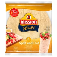 Inne pieczywo - Mission Wraps Tortille z mąki pszennej orkiszowo-owsiane 245 g (4 sztuki) - miniaturka - grafika 1