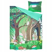 Pościel dla dzieci - SKOGSDUVA Poszwa na kołdrę i poszewka,wielobarwny/wzór las,150x200/50x60 cm - miniaturka - grafika 1