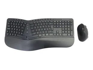 Conceptronic ORAZIO02ES klawiatura Dołączona myszka RF Wireless QWERTY Hiszpański Czarny - Zestawy myszka + klawiatura - miniaturka - grafika 1