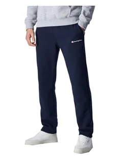 Spodenki męskie - Champion Legacy Authentic Pants-Script Logo Powerblend Fleece Straight Hem męskie spodnie dresowe, Blu Marino, XXL - grafika 1