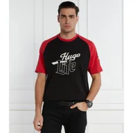 Koszulki męskie - HUGO T-shirt Dilife | Loose fit - miniaturka - grafika 1