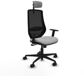 Fotele i krzesła biurowe - Krzesło Biurowe Piqueras y Crespo D036N2W Jasnoszary - miniaturka - grafika 1