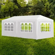 Pawilony ogrodowe - vidaXL Namiot imprezowy 3 x 6 m biały 90336 - miniaturka - grafika 1