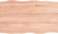 Pozostałe meble ogrodowe - vidaXL Blat do biurka, jasnobrązowy, 100x60x4 cm, drewno dębowe - miniaturka - grafika 1