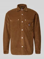 Koszule męskie - Koszula sztruksowa o kroju relaxed fit z czystej bawełny - miniaturka - grafika 1