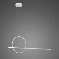 Lampy sufitowe - Lampa wisząca LINEA No.2 120 Φ40 cm biała 4k Altavola Design - miniaturka - grafika 1