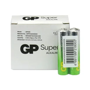 Bateria alkaliczna AAA/LR03 GP ReCyko Super alkaline G-TECH - 10 sztuk - Baterie i akcesoria - miniaturka - grafika 1