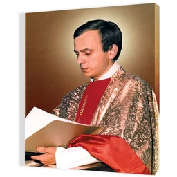 Obraz religijny na płótnie Błogosławiony Ksiądz Jerzy Popiełuszko - Ikony i obrazy sakralne Obraz religijny na płótnie Błogosławiony Ksiądz Jerzy Popiełuszko - Ikony i obrazy sakralne - miniaturka - grafika 1