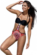Stroje kąpielowe - Lorin L4222/9 monokini strój kąpielowy - miniaturka - grafika 1