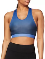 Bluzy damskie - Golds Gym damska bluza z nadrukiem gradientowym Sports Crop Top z siateczką Lining Sporttop - miniaturka - grafika 1