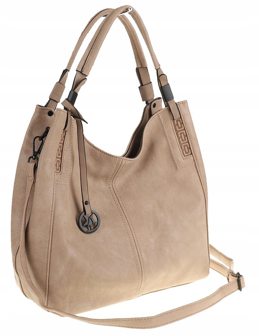 Tommasini Torebka Damska Listonoszka Duża Torba Shopper Worek 2692 Beżowa