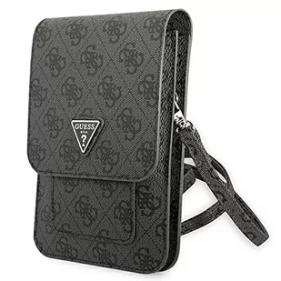 Guess Torba unisex Guwbsatmgr szary Saffiano Triangle Bi-Fold Wallet, czarny, x, czarny, x - Torebki damskie - miniaturka - grafika 1