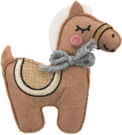 Zabawki dla kotów - Trixie Koń, zabawka, dla kota, materiał/juta, 10 cm, z kocimiętką - miniaturka - grafika 1