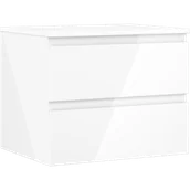 Szafki łazienkowe - Mexen Orio szafka łazienkowa podumywalkowa 60 cm z blatem, 2 szuflady, biała połysk - 91A10-06047-2-BFFC00 - miniaturka - grafika 1