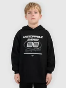 Bluzy dla chłopców - 4F Bluza dresowa loose z kapturem chłopięca - czarna 158/164 (12-14 lat) - miniaturka - grafika 1