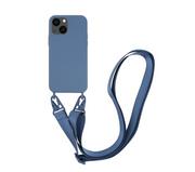 Etui i futerały do telefonów - Vivanco Necklace Cover do iPhone 13 mini (niebieski) - miniaturka - grafika 1