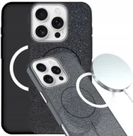 Etui i futerały do telefonów - Etui Do Apple iPhone 16 Pro Do Magsafe Brokatowe, Czarne, Magnetyczne - miniaturka - grafika 1