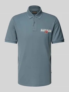Koszulka polo o kroju slim fit z nadrukiem z logo model ‘AYLMER’ - Koszulki męskie - miniaturka - grafika 1