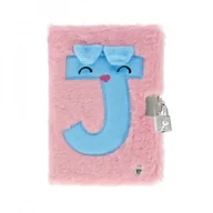 Notesy i bloczki - Pamiętnik świecący z kłódką Pink "J" - Starpak - miniaturka - grafika 1