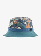 Czapki dla dzieci - Kapelusz turystyczny Patagonia Wavefarer Bucket Hat - swallowtail geo/still blue - miniaturka - grafika 1