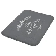 Dywaniki łazienkowe - Dywanik NICEA 40 x 60 cm szary - miniaturka - grafika 1