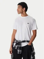 Koszulki męskie - Quiksilver T-Shirt EQYZT07711 Biały Regular Fit - miniaturka - grafika 1