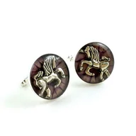 Spinki do mankietów i krawatów - Spinki - Dla jeźdźca - Jednorożec - miniaturka - grafika 1