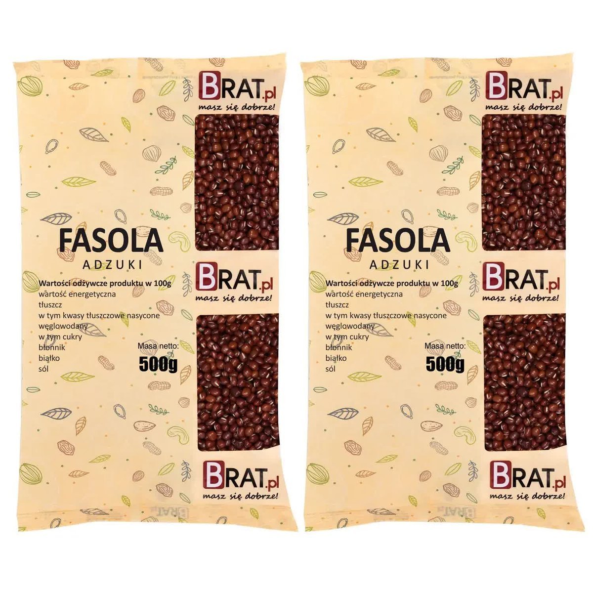 Fasola adzuki 1kg (2x500g)