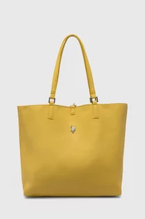 Torebki damskie - U.S. Polo Assn. torebka dwustronna kolor żółty BIUXT629WVP307 - grafika 1