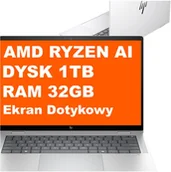 Laptopy - HP EliteBook X G1a 14" / B69D5ET / Ryzen AI 7 PRO / 32GB / 1TB / AMD Radeon / 2.8k / Win 11 Pro / Srebrny - miniaturka - grafika 1