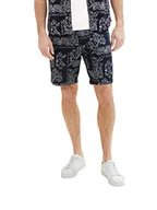 Spodenki damskie - TOM TAILOR Męskie 1036297 szorty bermudy, 31783-Navy Big Paisley, rozmiar M, 31783 - Navy Big Paisley Design, M - miniaturka - grafika 1