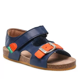 Buty dla chłopców - Sandały Kickers - Fuxio 869513-30 S Marine Orange 101 - grafika 1