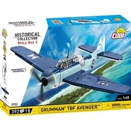 Klocki - Klocki Cobi Hc Wwii 5752 Samolot  Grumman Tbf Avenger 392 Kl. - miniaturka - grafika 1