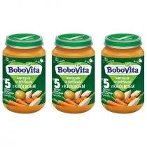 BoboVita Warzywa w potrawce z królikiem po 5 miesiącu Zestaw 3 x 190 g - Dania dla dzieci - miniaturka - grafika 1