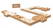 Gry planszowe - Elou Ekologiczne klocki korkowe Domino EL-810166 - miniaturka - grafika 1
