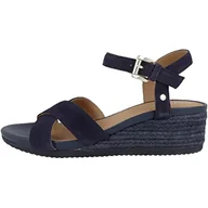 Espadryle damskie - Geox D Ischia Corda Espadryle Kobiety, Niebieski (Navy Blue), 41 EU - miniaturka - grafika 1
