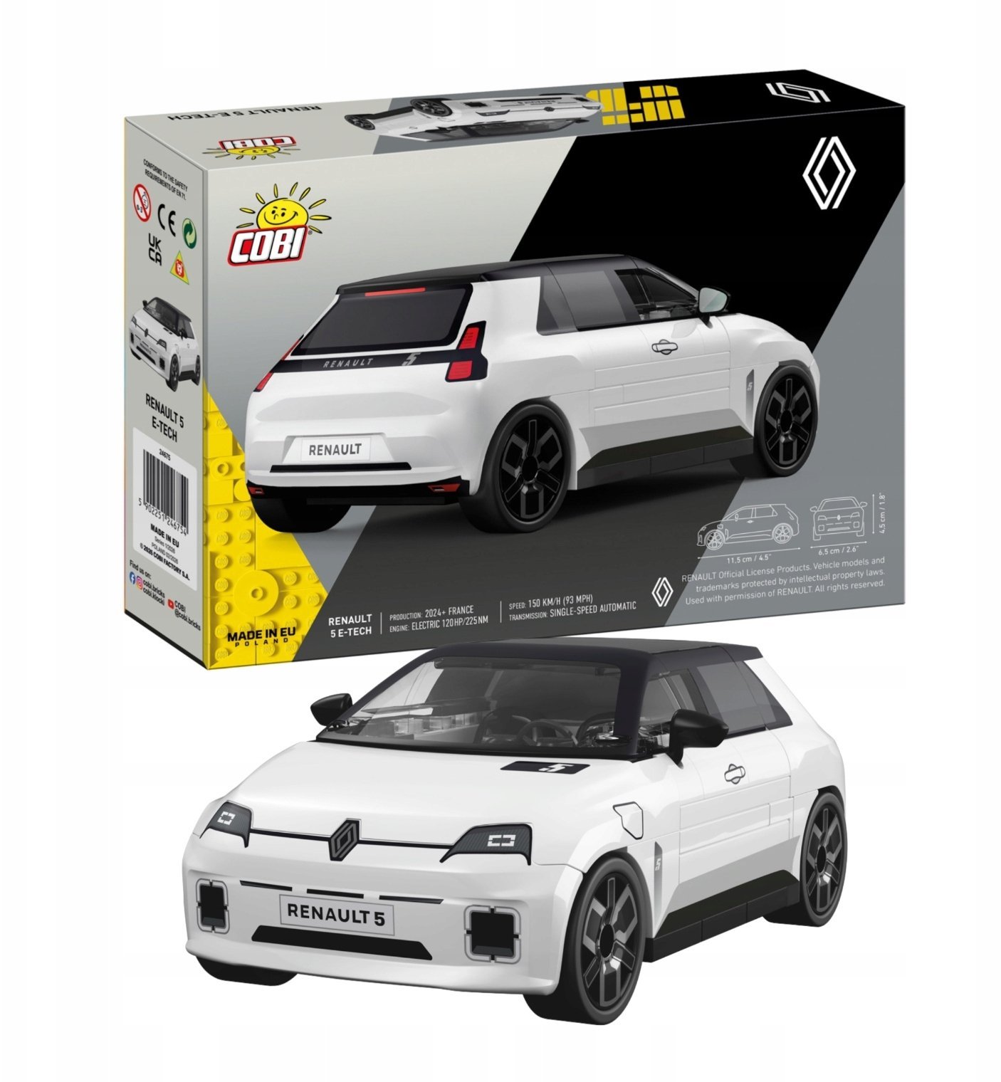 Cobi COBI Renault 5 E-TECH white 78kl 24675