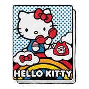 Koce i narzuty dla dzieci - Northwest Narzuta, poliester, Hello Kitty na telefonie, 102 x 127 cm - miniaturka - grafika 1