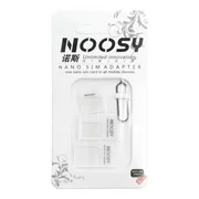 Adaptery i przejściówki - Zestaw Adapterów Nano Sim/Micro,Micro Sim I Nano/Sim (Noosy 3w1) Biały - miniaturka - grafika 1